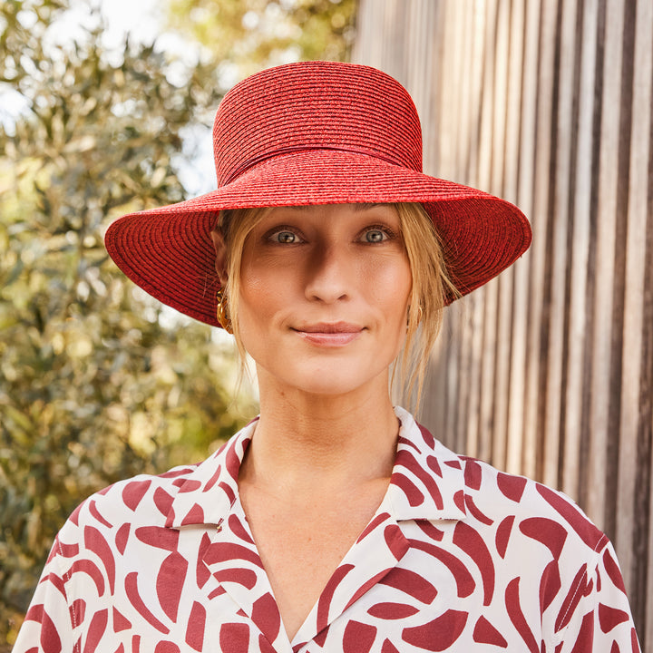 Cancer Council | Lacey Bucket Hat - Lifestyle | Dark Red | UPF50+ Protection