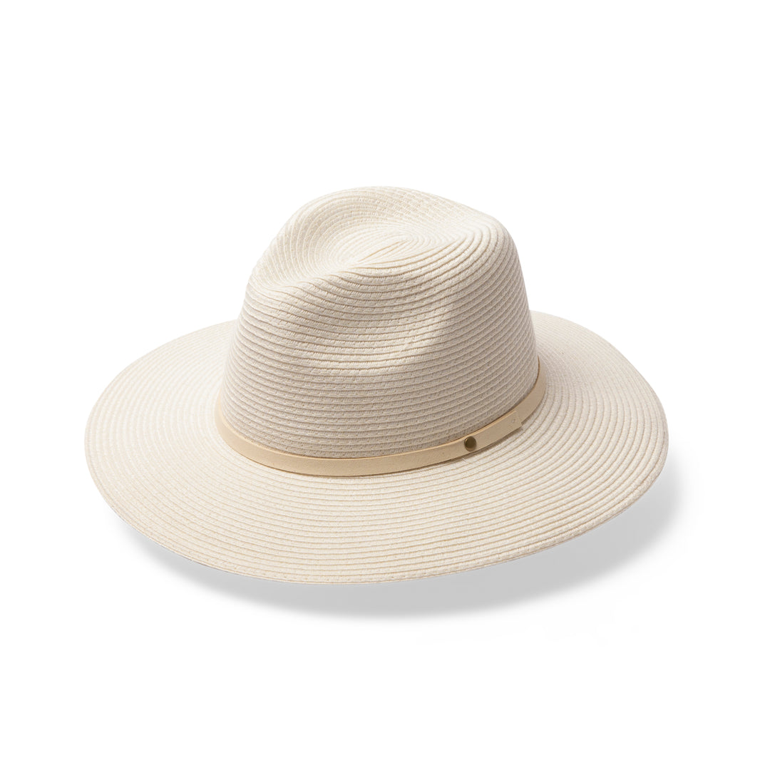 Cancer Council | Shauna Fedora Hat - Angle | Ivory | UPF50+ Protection