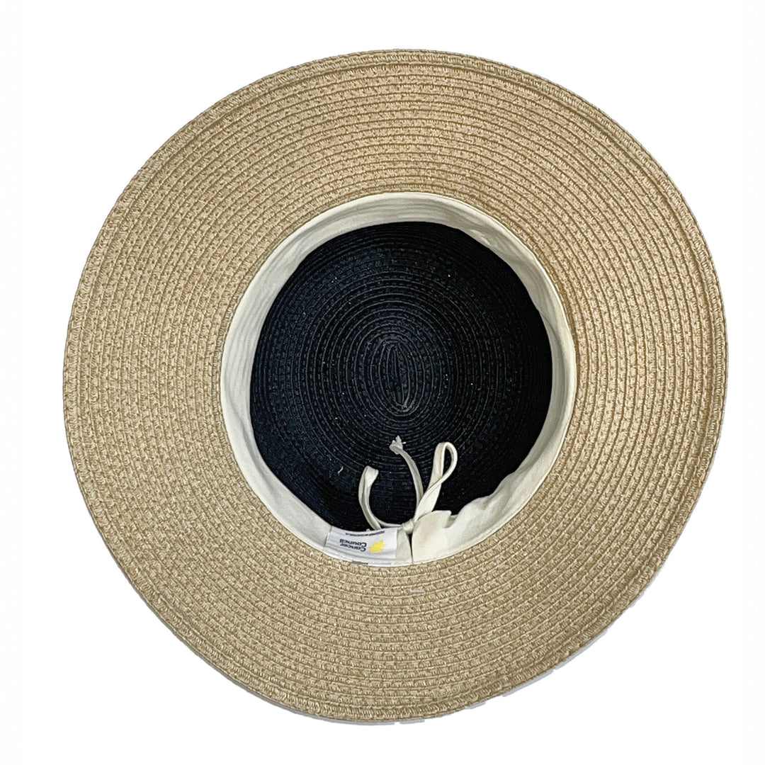 Cancer Council | Daphne Bucket Hat - Under Brim | Black/Natural | UPF50+ Protection