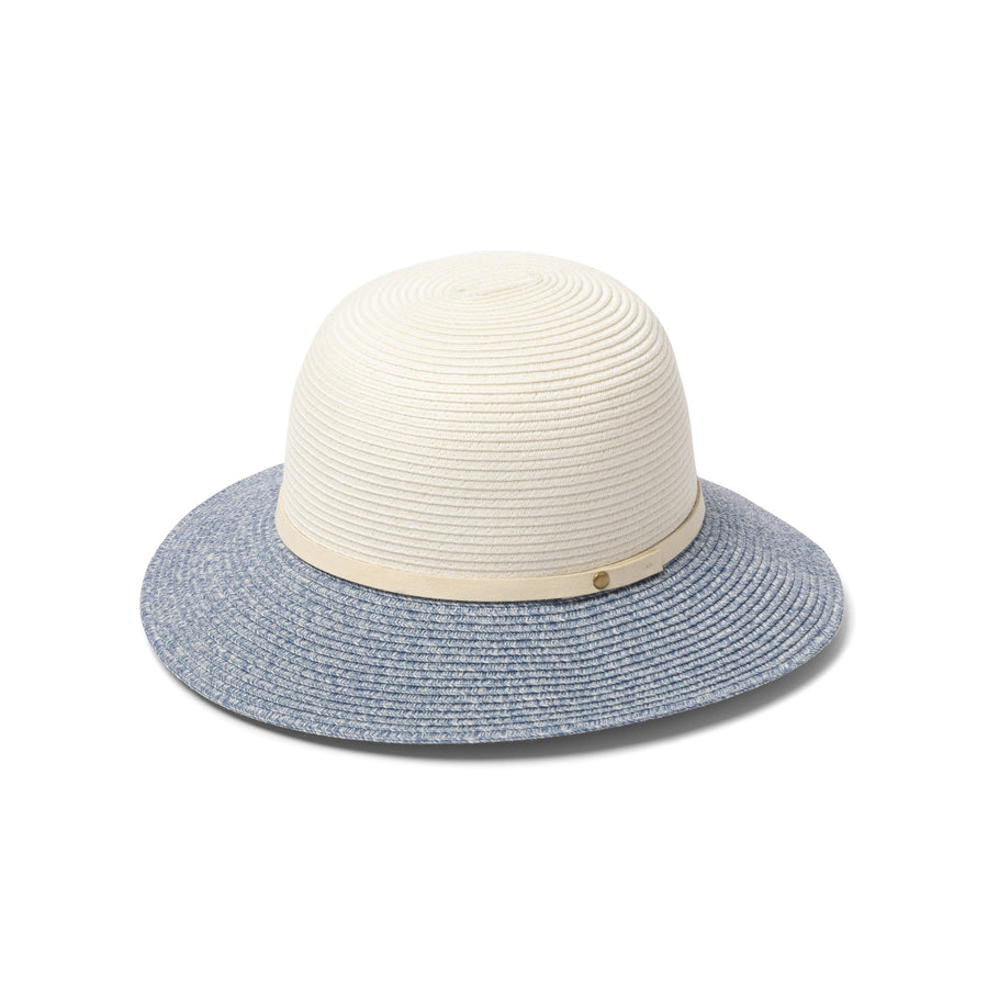 Cancer Council | Daphne Bucket - Angle | Ivory Blue | UPF50+ Protection