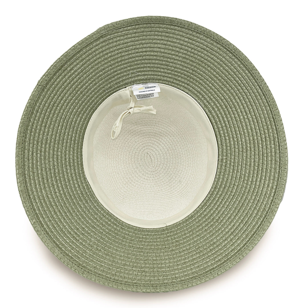 Cancer Council | Daphne Bucket Hat - Under Brim | Ivory/Sage | UPF50+ Protection