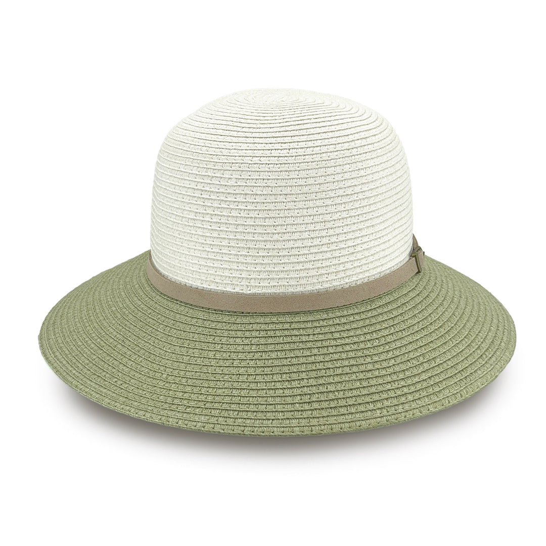 Cancer Council | Daphne Bucket Hat - Front | Ivory/Sage | UPF50+ Protection