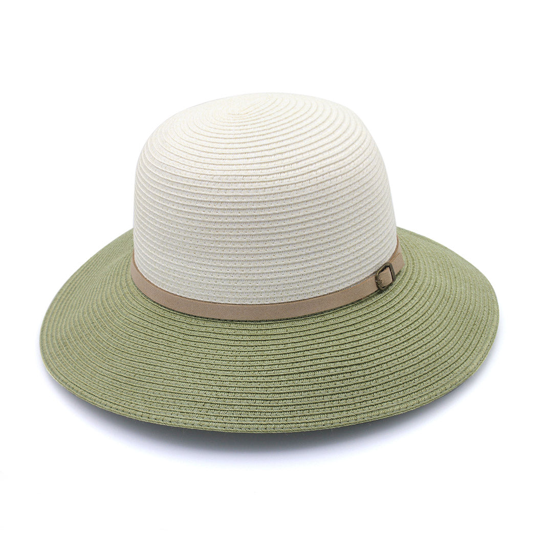 Cancer Council | Daphne Bucket Hat - Front | Ivory/Sage | UPF50+ Protection