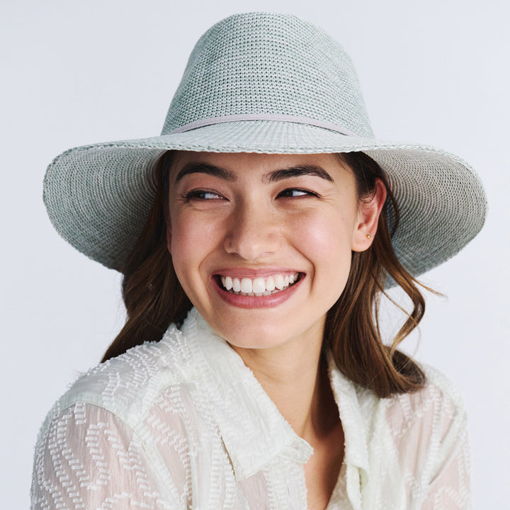 Jacqui Mannish Hat - Mixed Seafoam