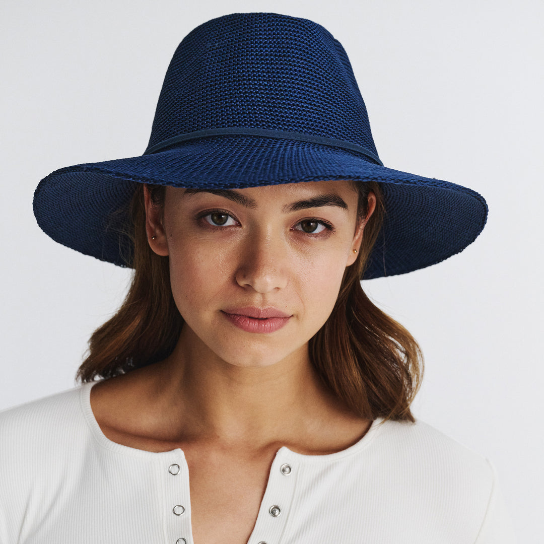 Cancer Council | Jacqui Mannish Hat - Lifestyle | Navy | UPF50+ Protection