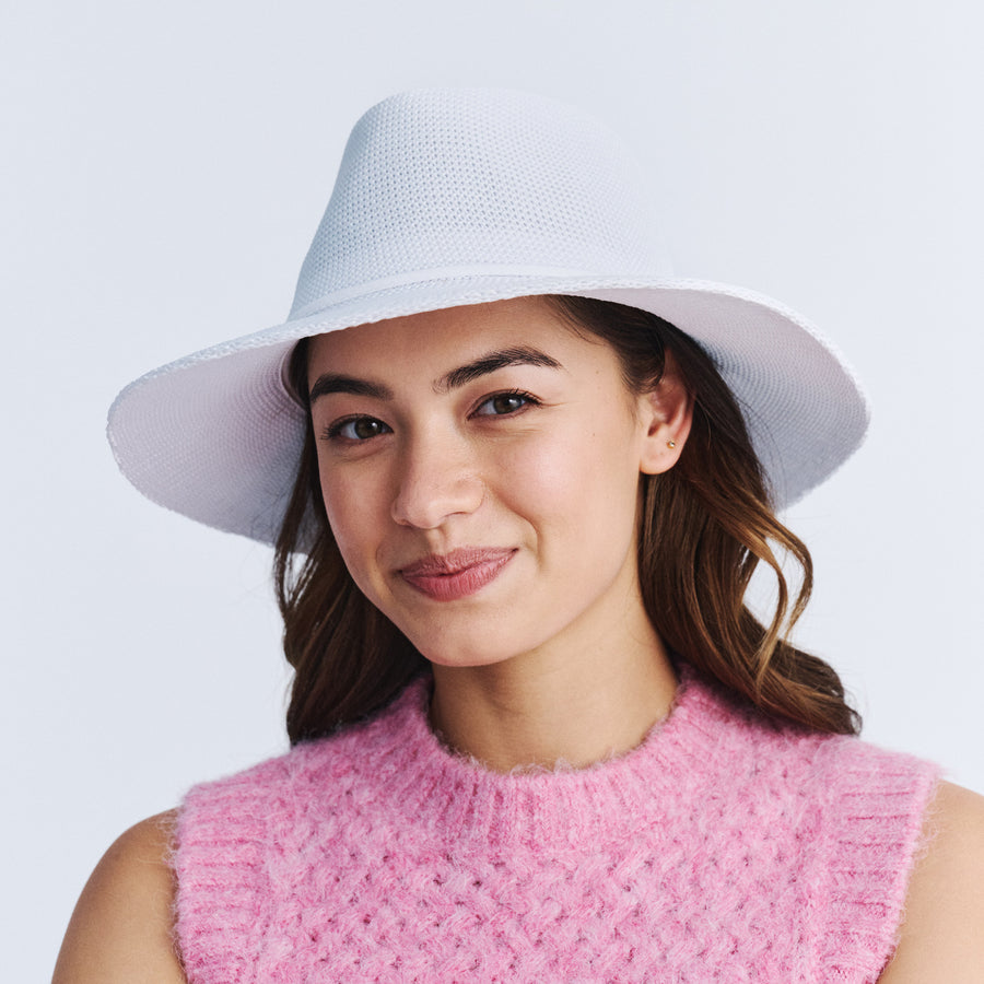 Cancer Council | Jacqui Mannish Hat - Lifestyle | White | UPF50+ Protection