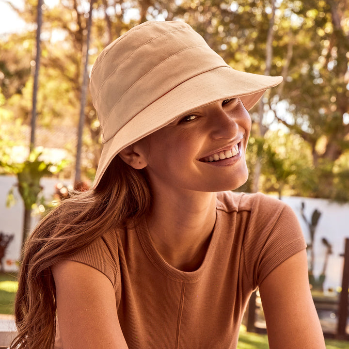 Cancer Council | Golf Bucket Hat - Lifestyle Alternative | Beige | UPF50+ Protection