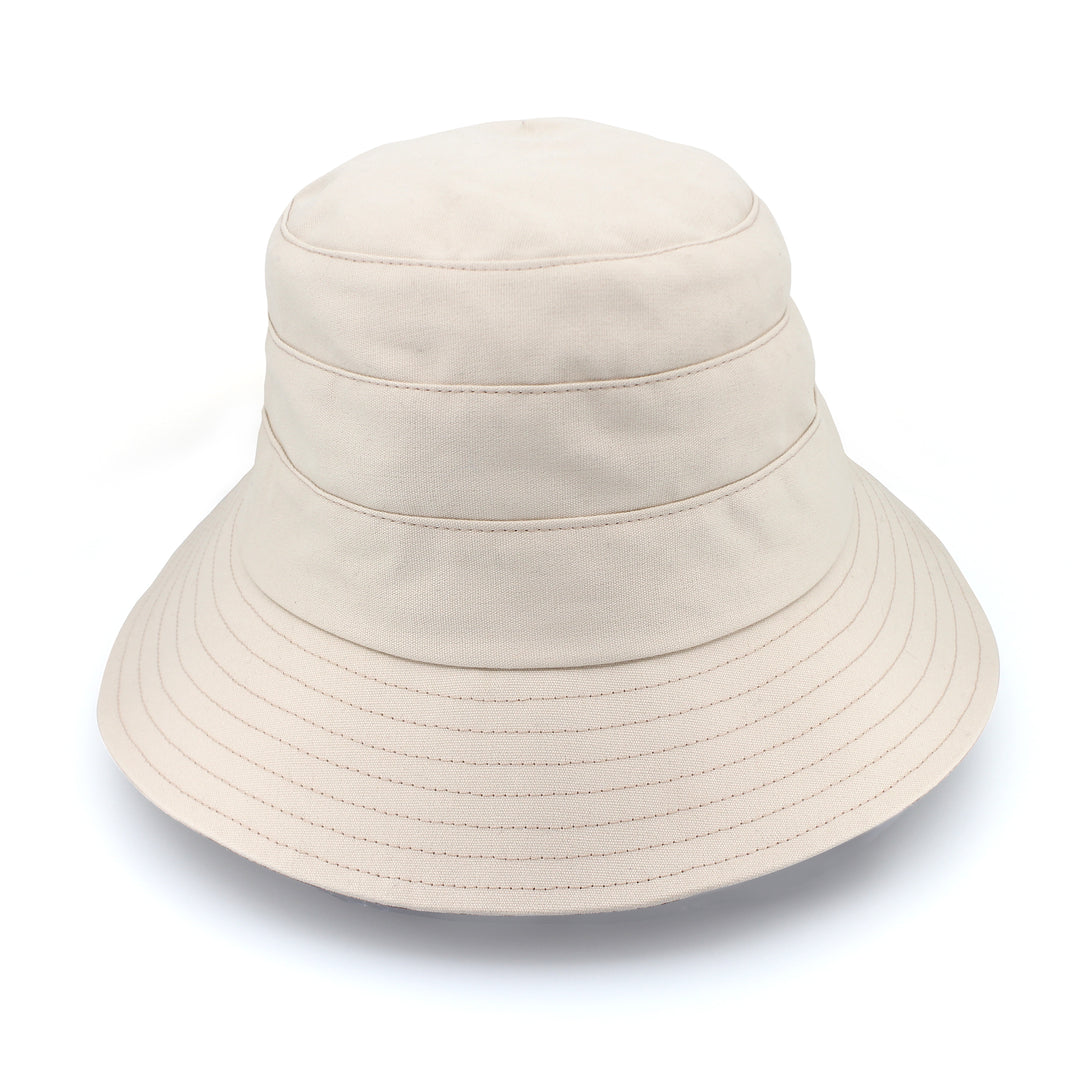 Cancer Council | Golf Bucket Hat - Front | Ecru | UPF50+ Protection
