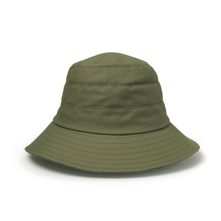Cancer Council | Golf Bucket Hat - Flat | Khaki | UPF50+ Protection