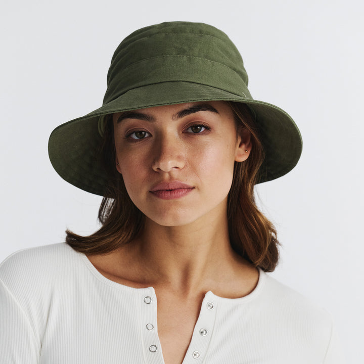 Cancer Council | Golf Bucket Hat - Lifestyle | Khaki | UPF50+ Protection