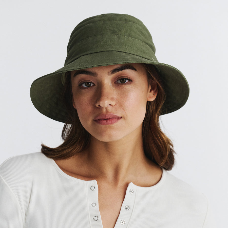 Cancer Council | Golf Bucket Hat - Lifestyle | Khaki | UPF50+ Protection