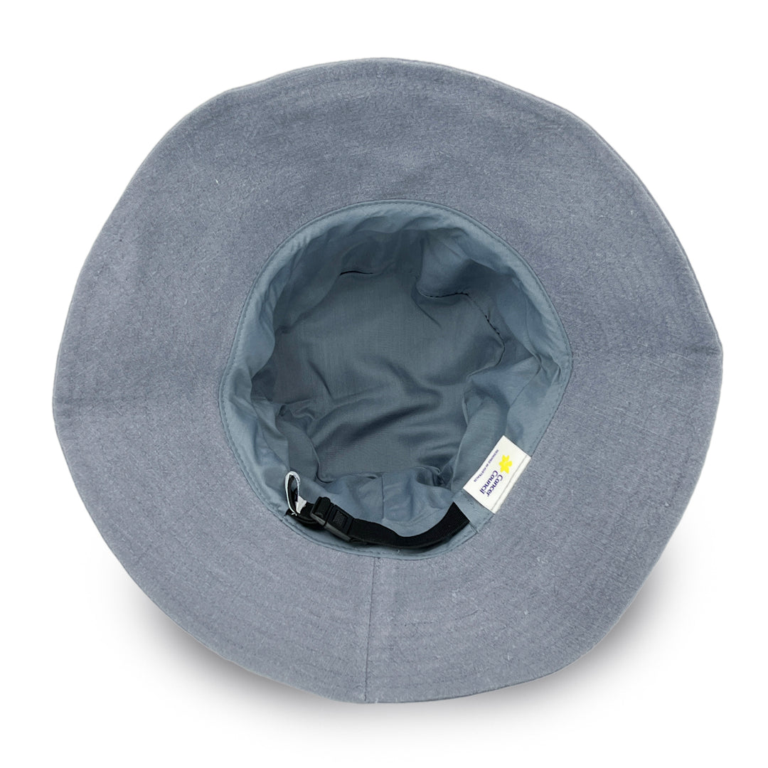 Sadie Linen Bucket Hat - Blue