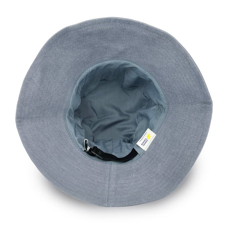 Sadie Linen Bucket Hat - Blue