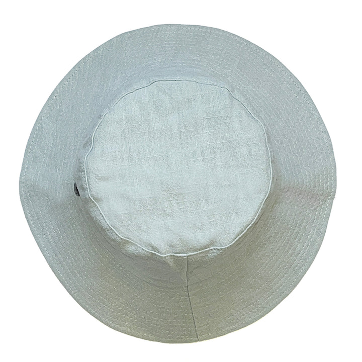 Cancer Council | Sadie Linen Bucket Hat - Top | Seafoam | UPF50+ 