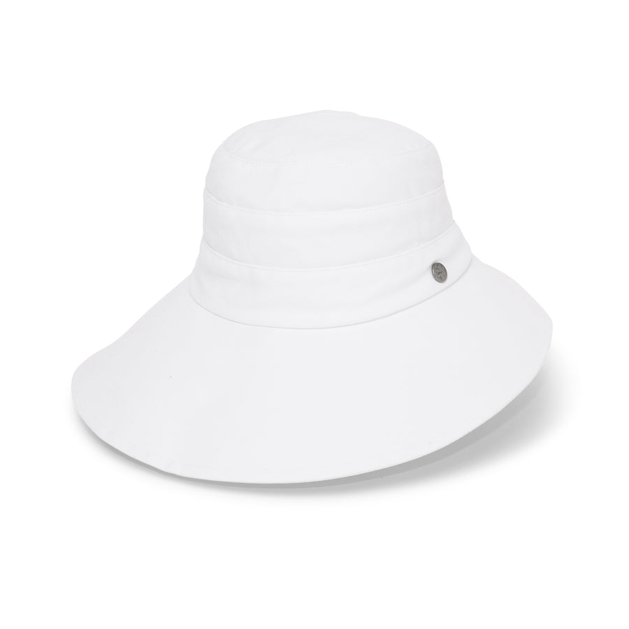 Cancer Council | Emilia Cloche - Front | White | UPF50+ Protection