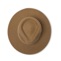Hallie Felt Fedora Hat - Camel