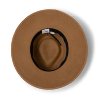 Hallie Felt Fedora Hat - Camel