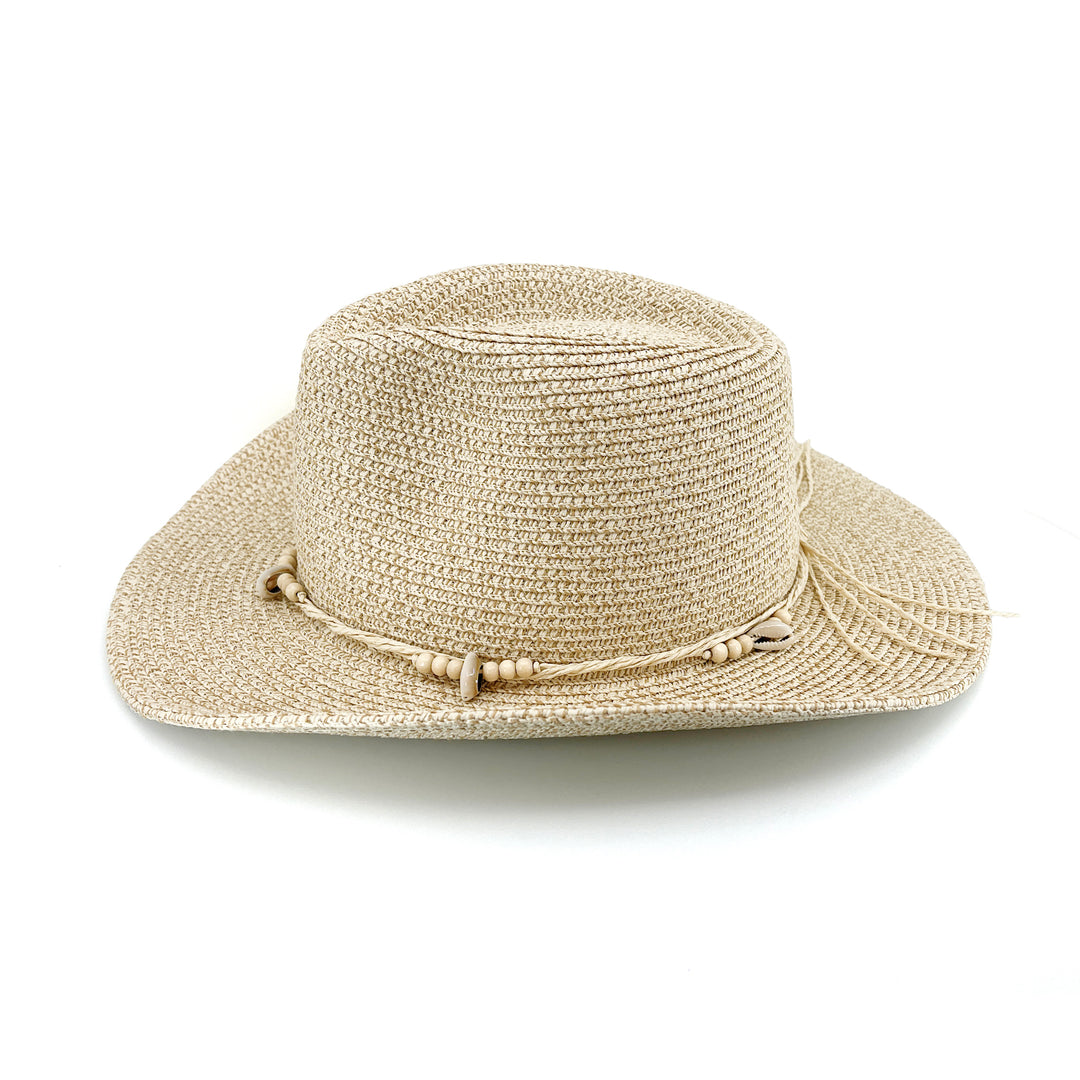 Cancer Council | Benji Cowboy Hat - Side | Wheat | UPF50+ Protection