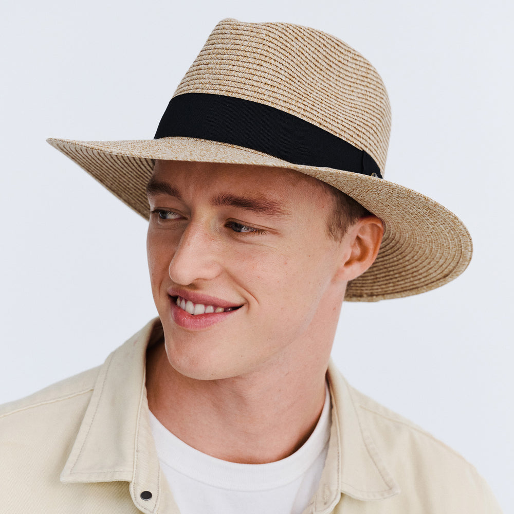 Cancer Council | Café Fedora Hat - Lifestyle Option | Natural | UPF50+ Protection