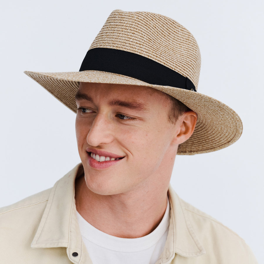 Cancer Council | Café Fedora Hat - Lifestyle Option | Natural | UPF50+ Protection