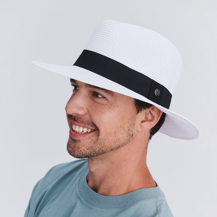 Café Fedora Hat - White