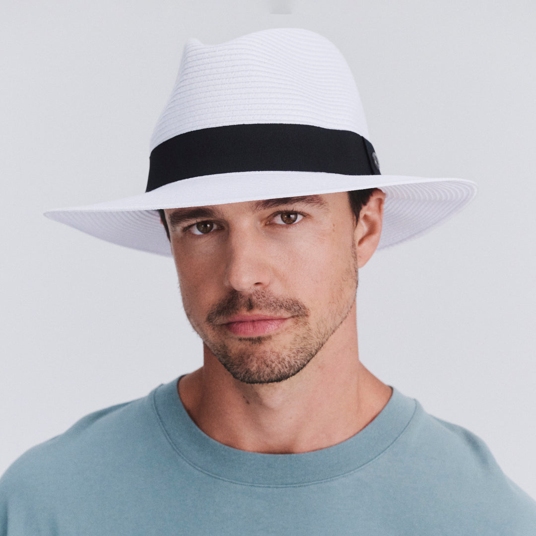 Café Fedora Hat - White