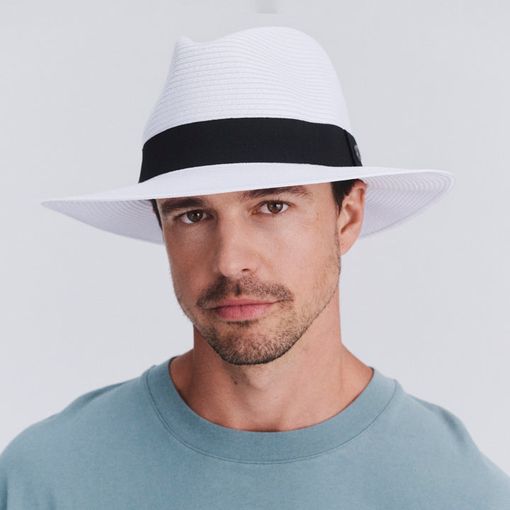 Café Fedora Hat - White