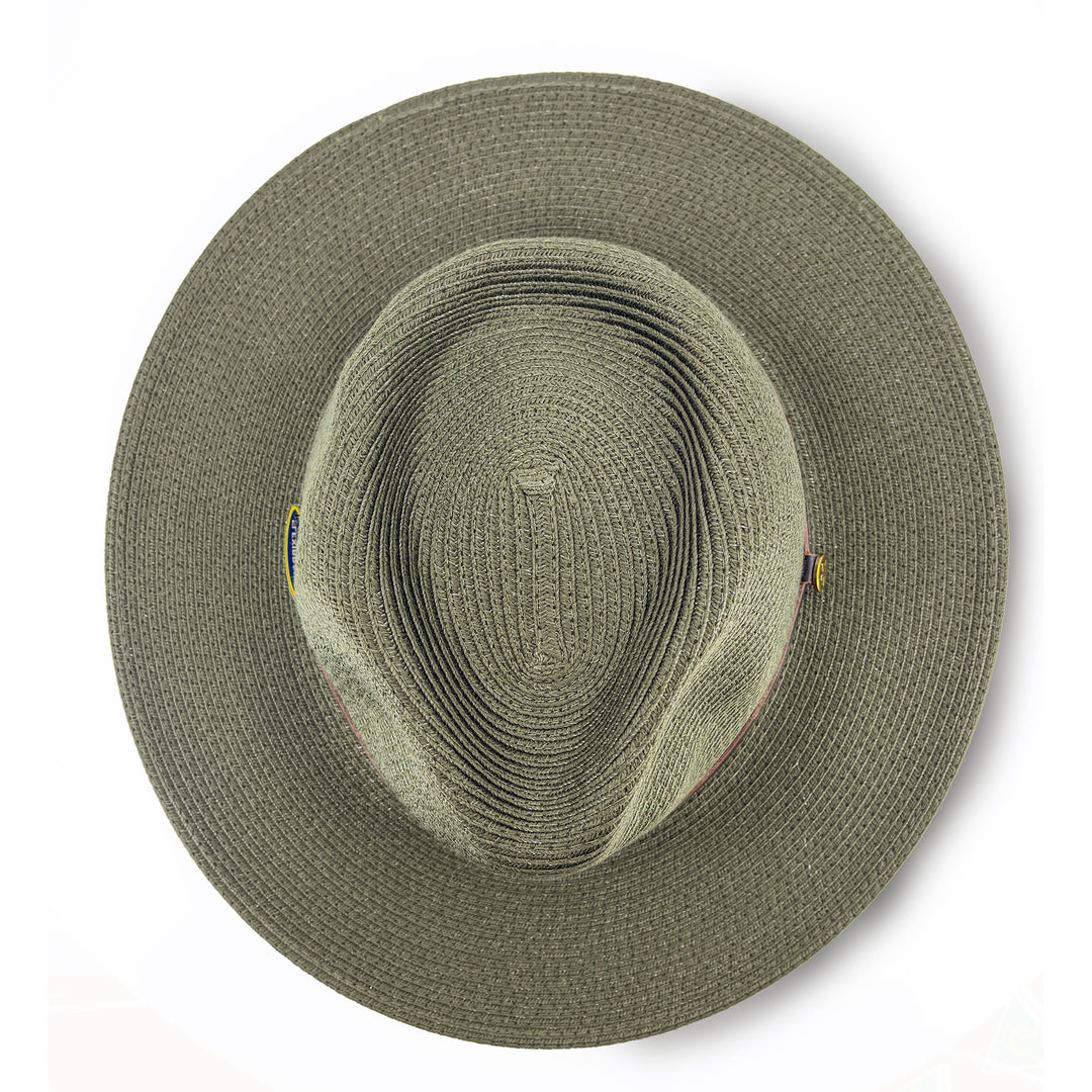 Cancer Council | Darby Fedora Hat - Top | Dark Khaki | UPF50+ Protection