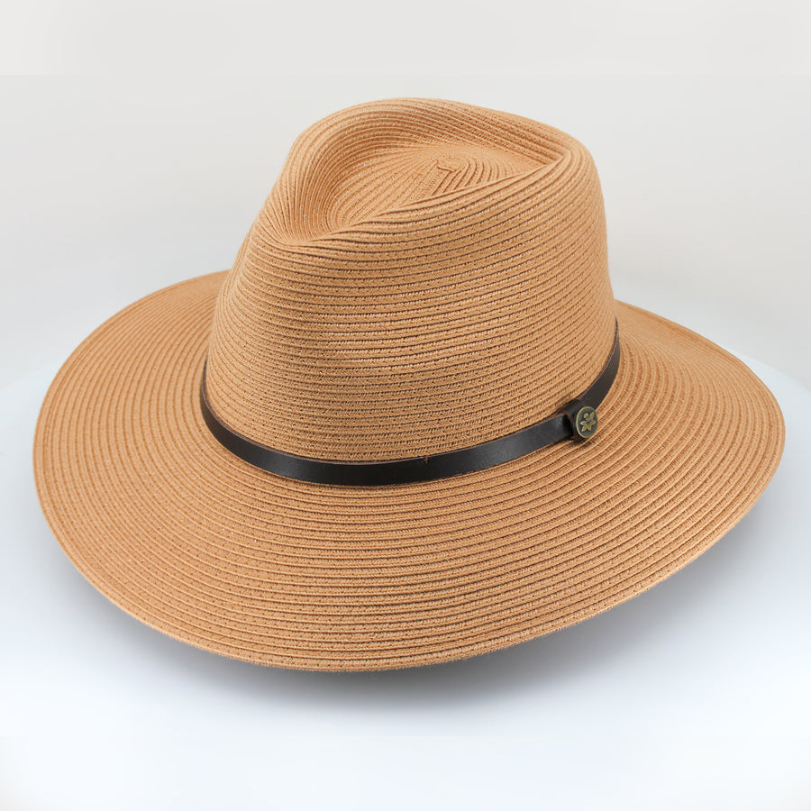 Cancer Council | Darby Fedora Hat - Flat | Sahara | UPF50+ Protection