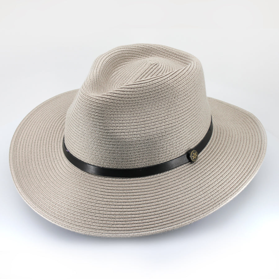 Cancer Council | Darby Fedora Hat - Flat | Stone | UPF50+ Protection