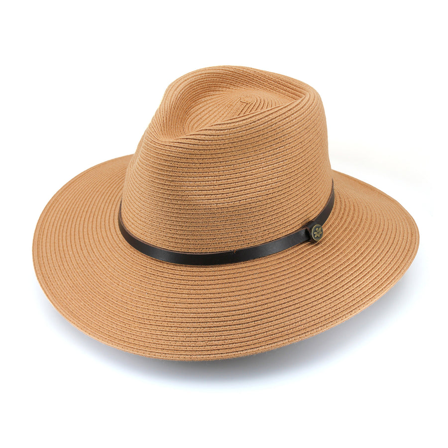 Cancer Council | Darby Fedora Hat - Flat | Sahara | UPF50+ Protection
