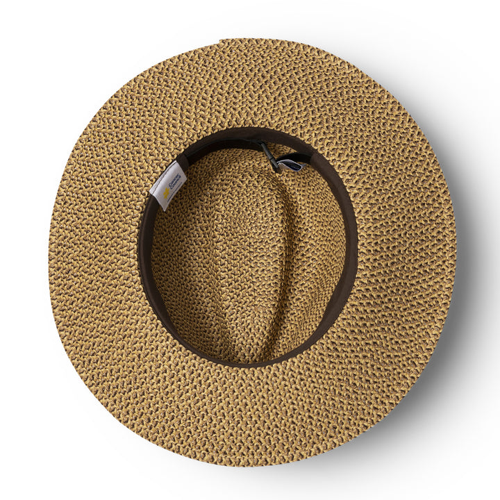 Cancer Council | Outback Lightweight Fedora - Under Brim | Chocolate | UPF50+ Protection