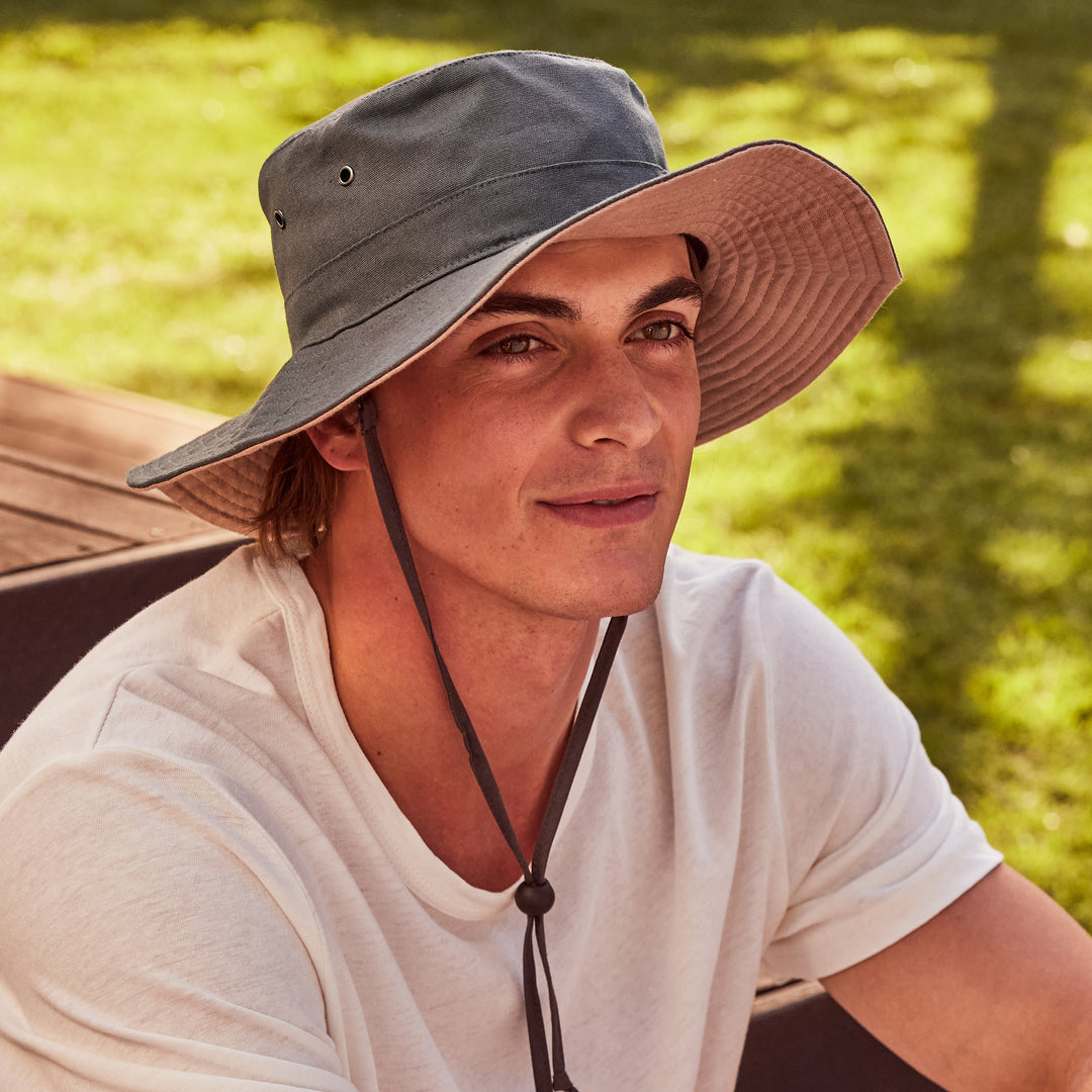 Jack Cricket Hat Charcoal – Cancer Council Shop