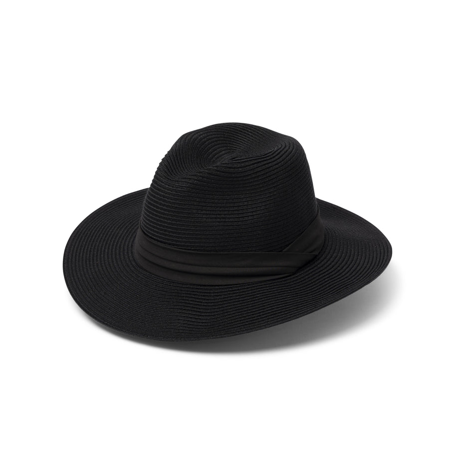 Cancer Council | Perry Fedora - Flat | Black | UPF50+ Protection