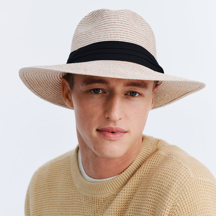 Cancer Council | Perry Fedora - Model Front | Oatmeal | UPF50+ Protection