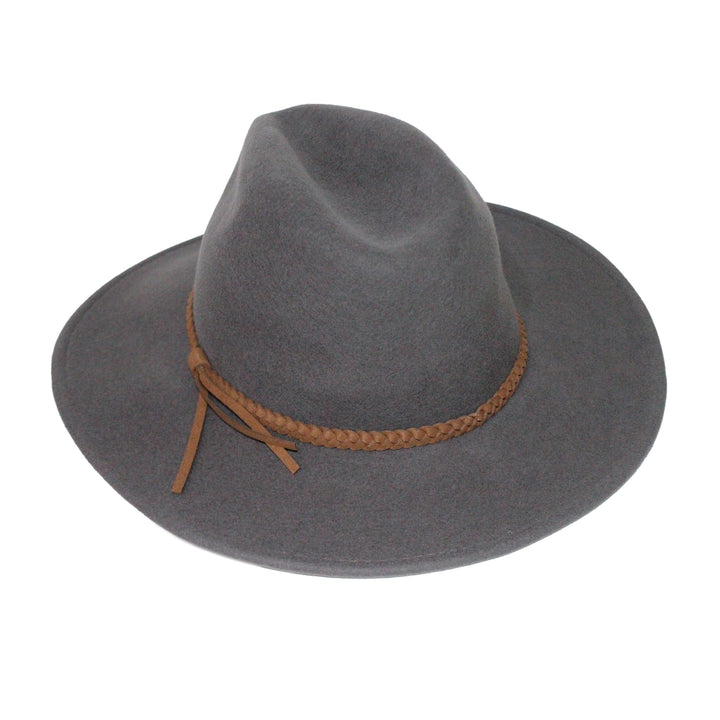 Cancer Council | Blake Fedora - Angle 2 | Gunmetal Grey | UPF50+ Protection