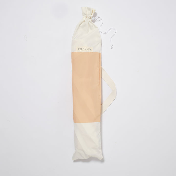 Cancer Council | Sunnylife Compact Beach Umbrella | Butternut | UPF50+ Protection | Bag