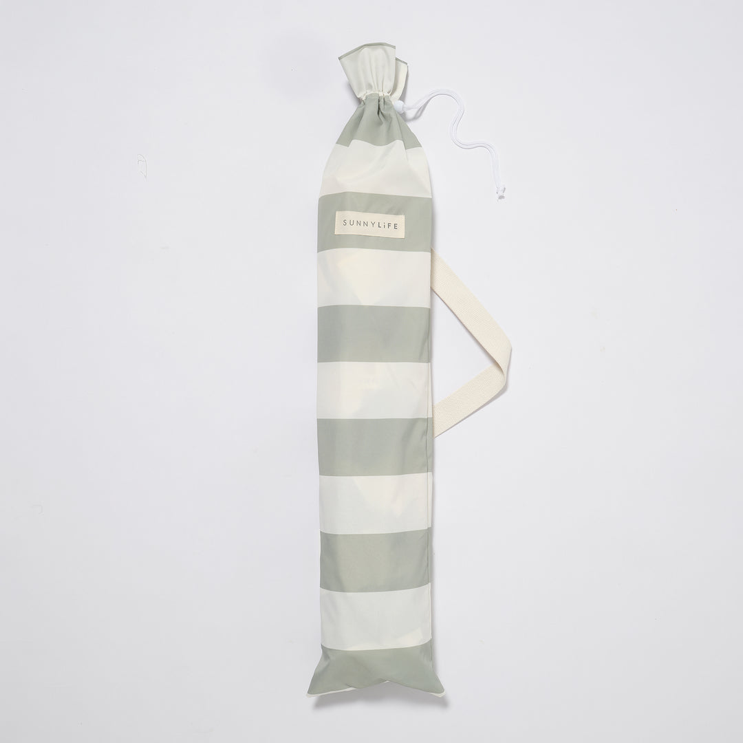 Cancer Council | Sunnylife Compact Beach Umbrella | Sea Sage| UPF50+ Protection | Bag