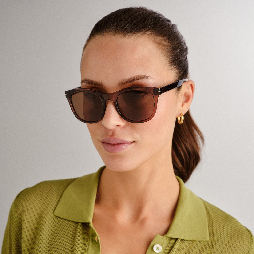 Milparinka Sunglasses - Rose Snakeskin - Front