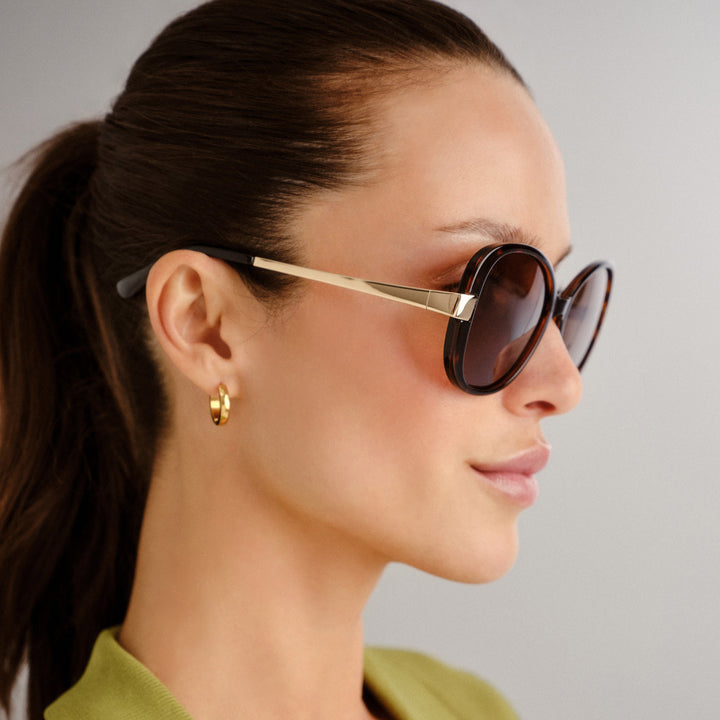 Anna Bay Sunglasses - Dark Tort