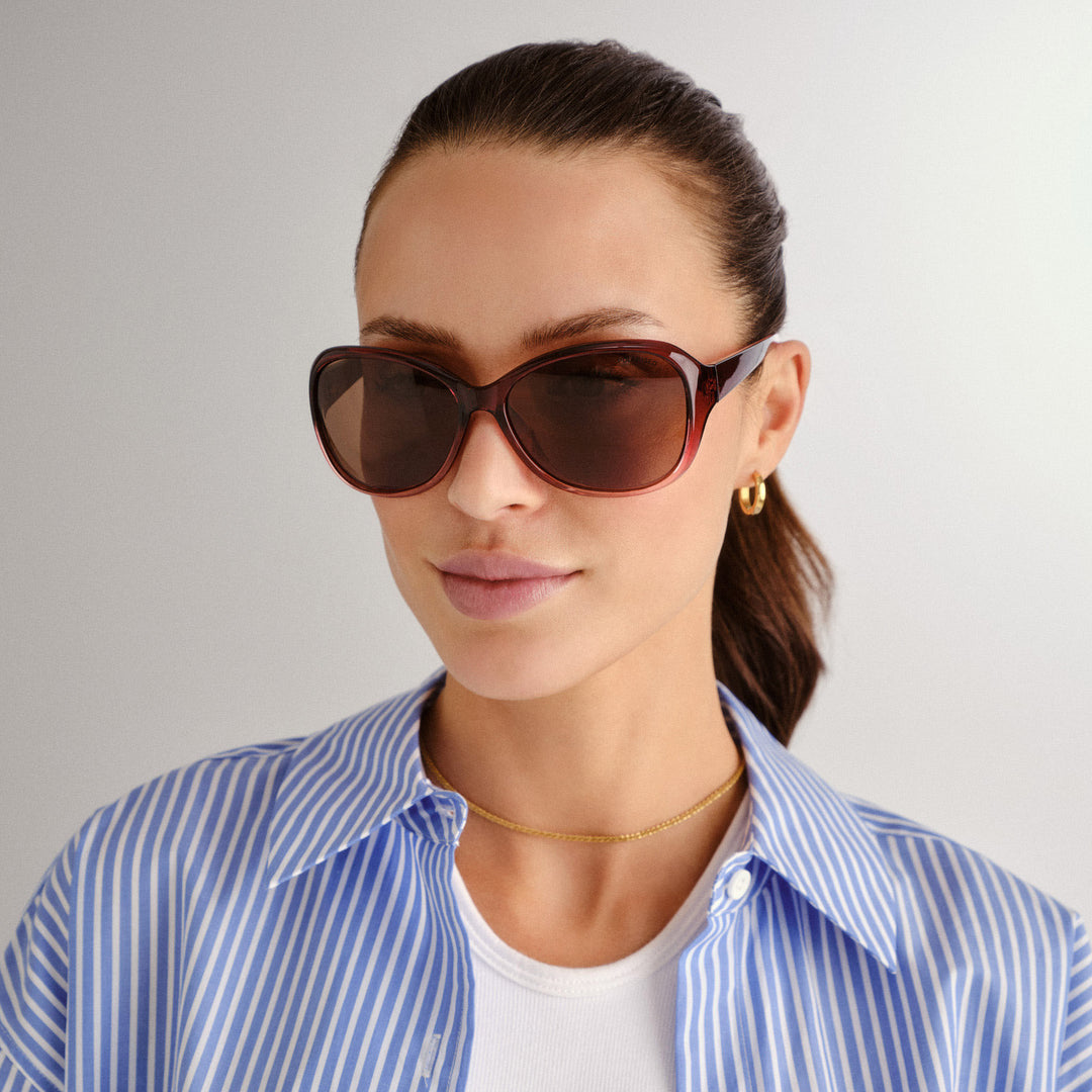 Waitara Sunglasses - Crystal Wine