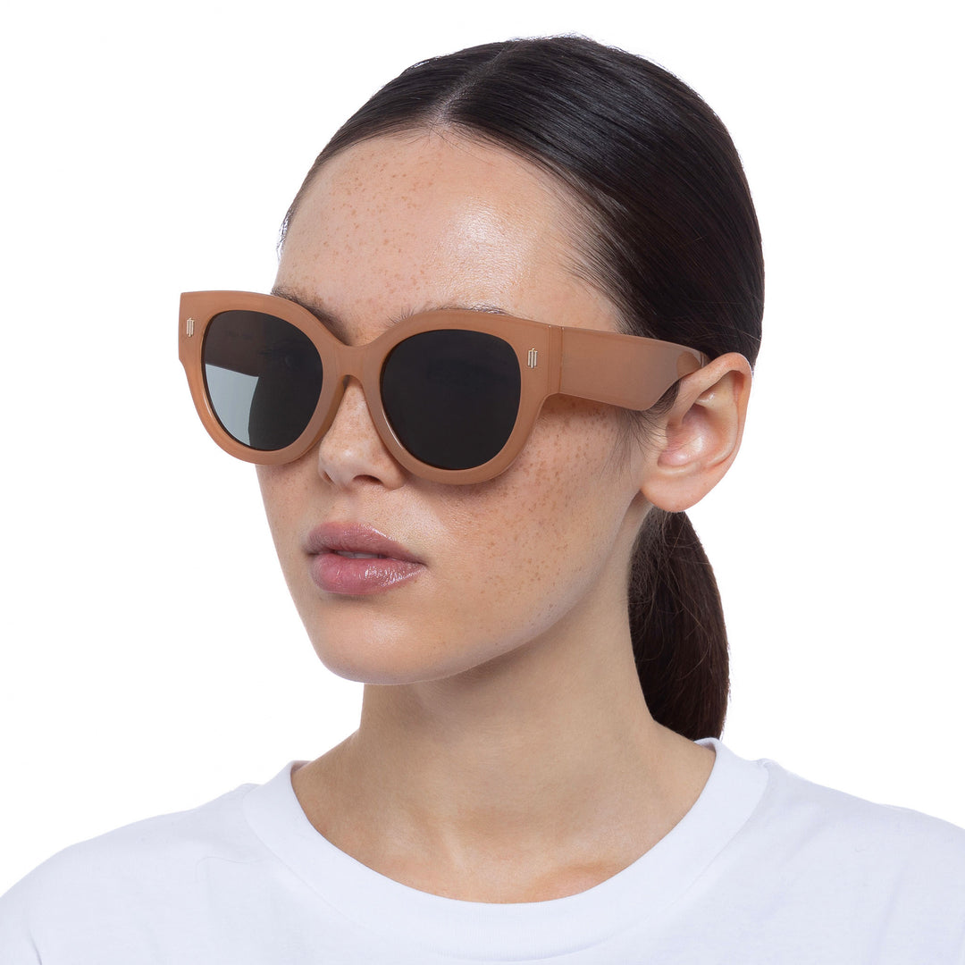 Cancer Council | Eurella Sunglasses - Model Angle | Caramel | UPF50+ Protection