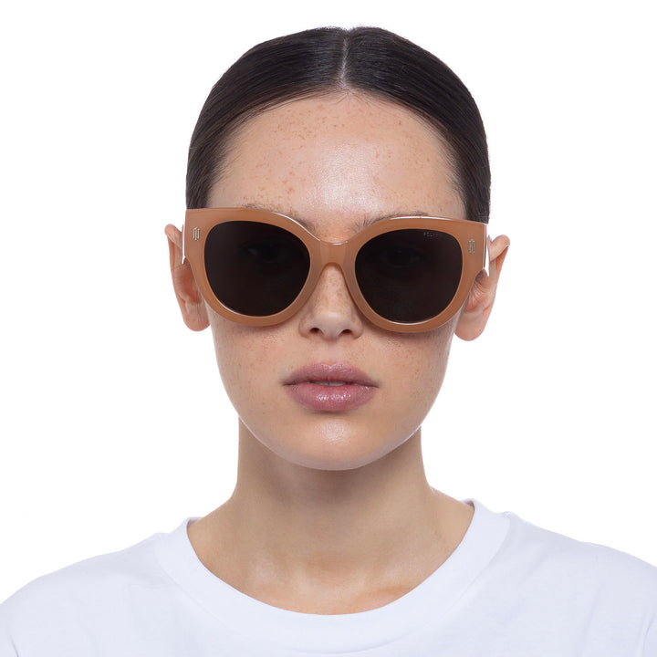 Cancer Council | Eurella Sunglasses - Model Front | Caramel | UPF50+ Protection