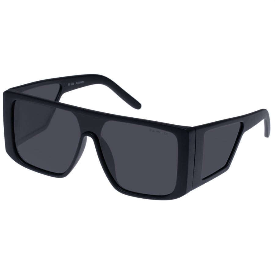 Cancer Council | Elgin Sunglasses - Angle | Matte Black | UPF50+ Protection