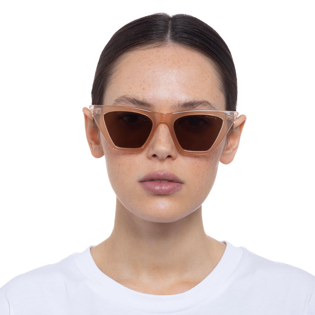 Cancer Council | Birchgrove Sunglasses - Female Model Front | Linen | UPF50+ Protection