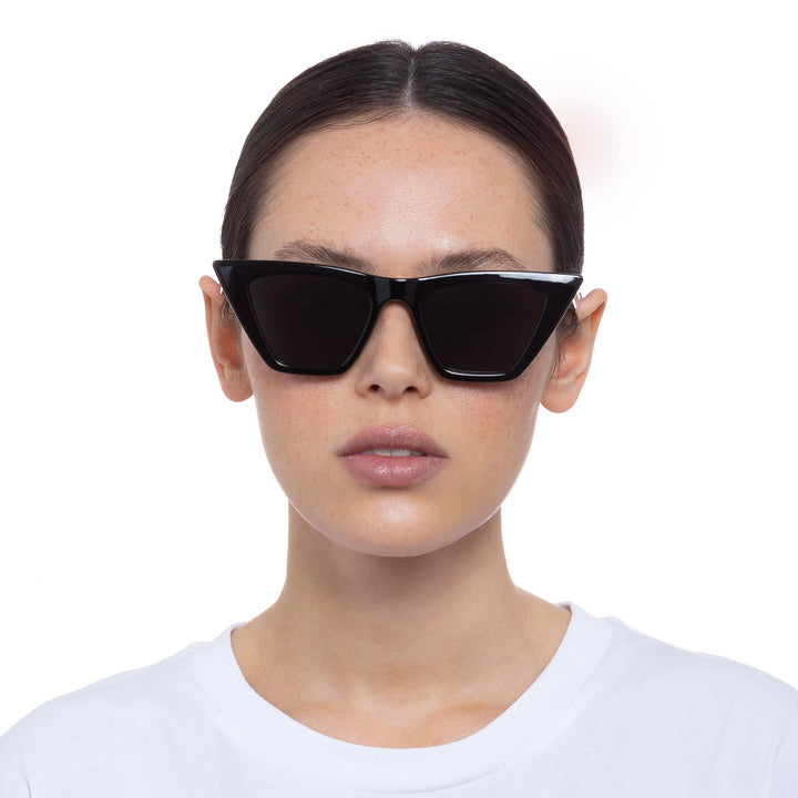 Cancer Council | Birchgrove Sunglasses - Female Model Front | Black | UPF50+ Protection