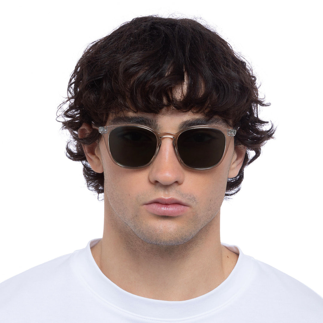 Cancer Council | Cadens Sunglasses - Male Model Front | Stone | UPF50+ Protection