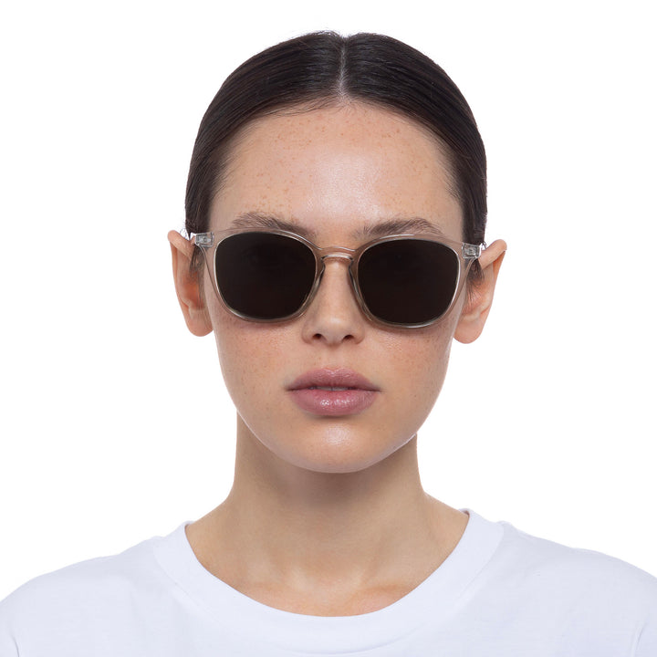 Cancer Council | Cadens Sunglasses - Female Model Front | Stone | UPF50+ Protection