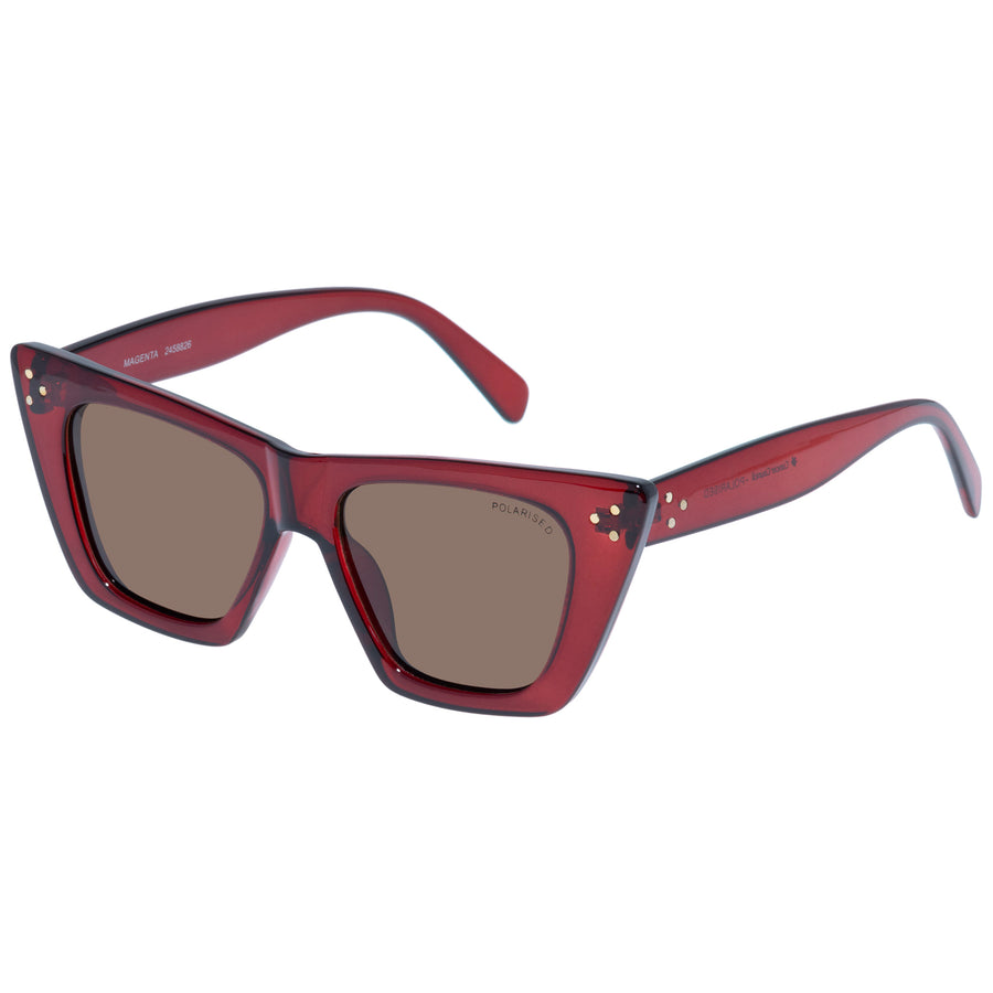 Cancer Council | Magenta Sunglasses - Angle | Cherry