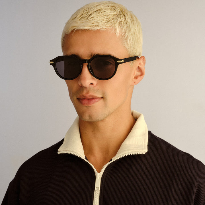 Cancer Council | Acton Sunglasses | Black | Lifestyle Front Male